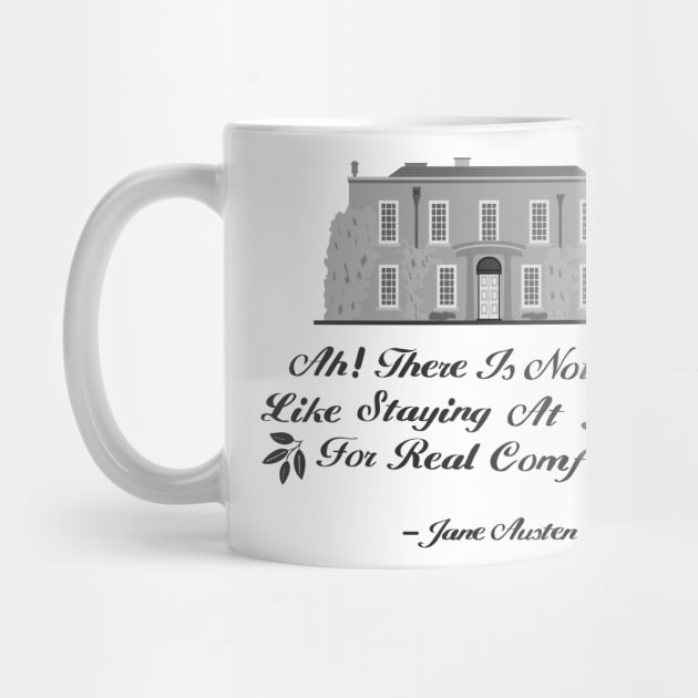 Jane Austen Home Quote Design by MariOyama